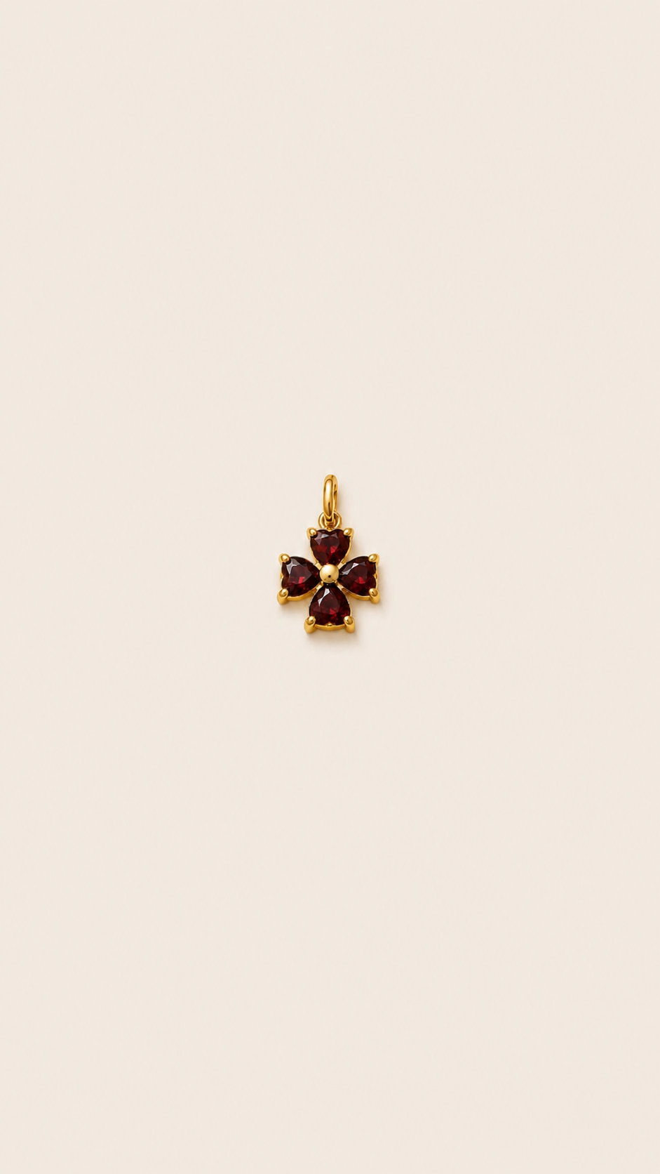 Noir Fleur Charm – Ruby
