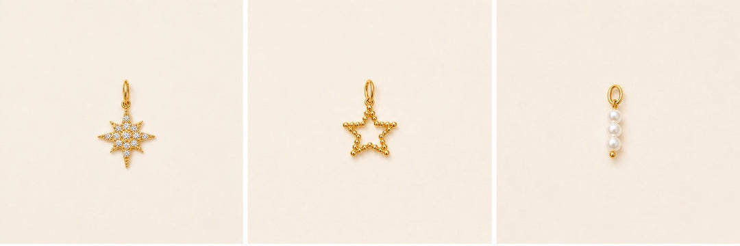 Triple Pearl Charm