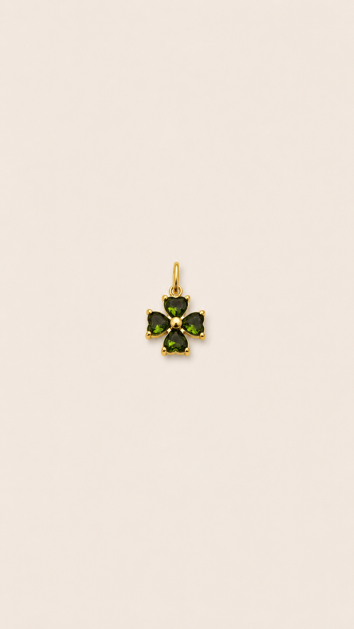 Noir Fleur Charm – Emerald