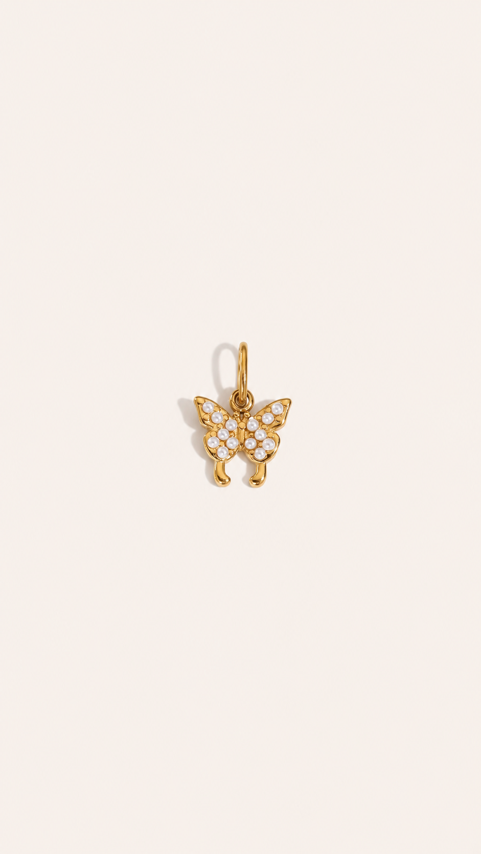 Pearl Butterfly Charm
