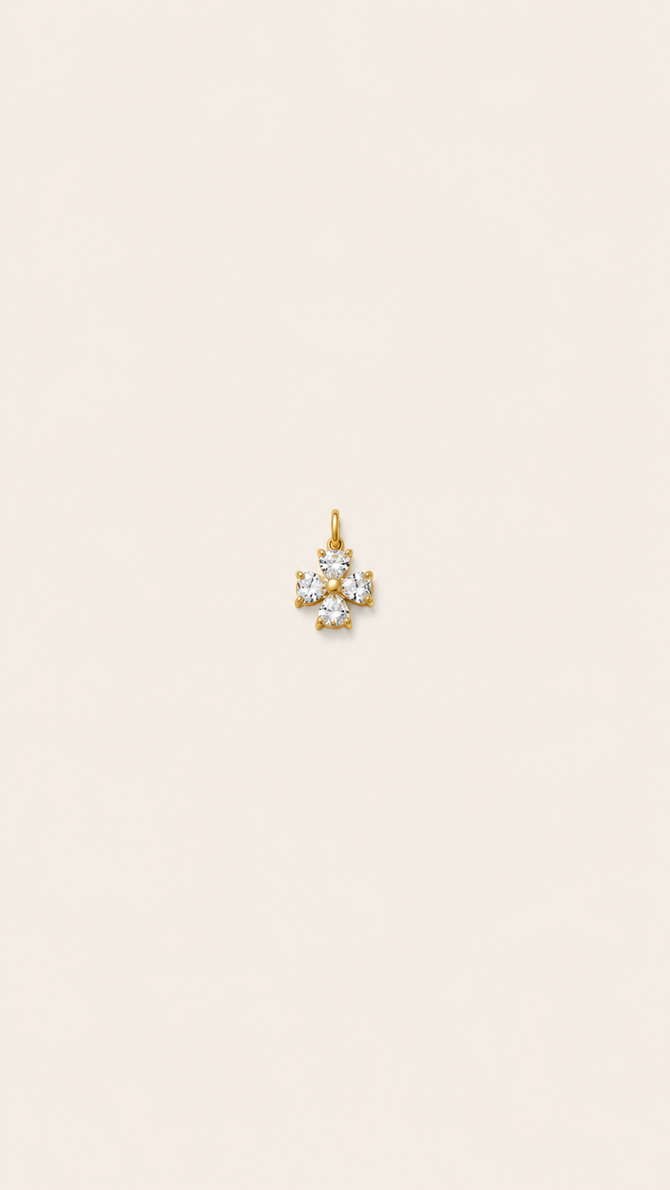 Noir Fleur Charm – White