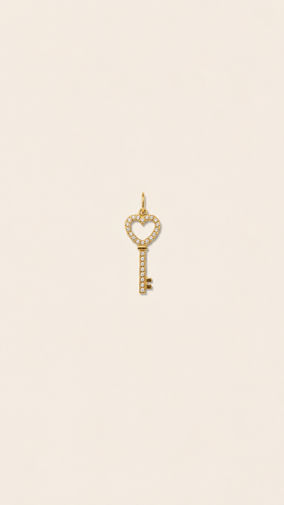 Lumi Heart Key Charm