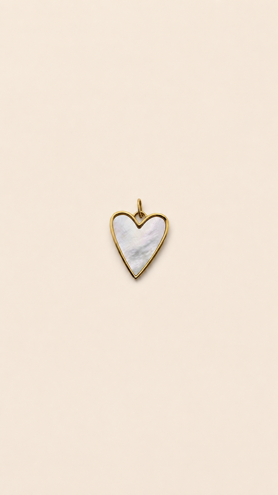Pearl Heart Charm
