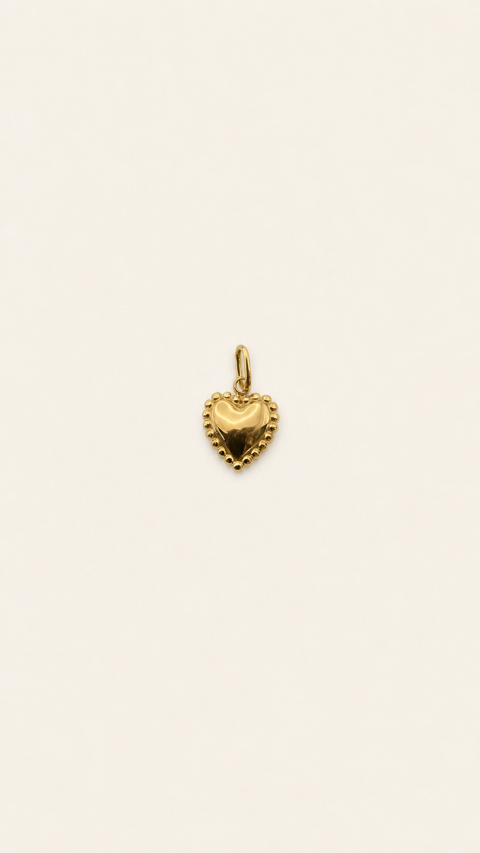 Beaded Heart Charm