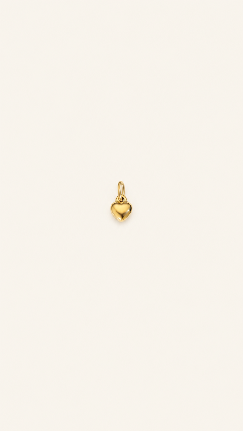 Mini Puffed Heart Charm