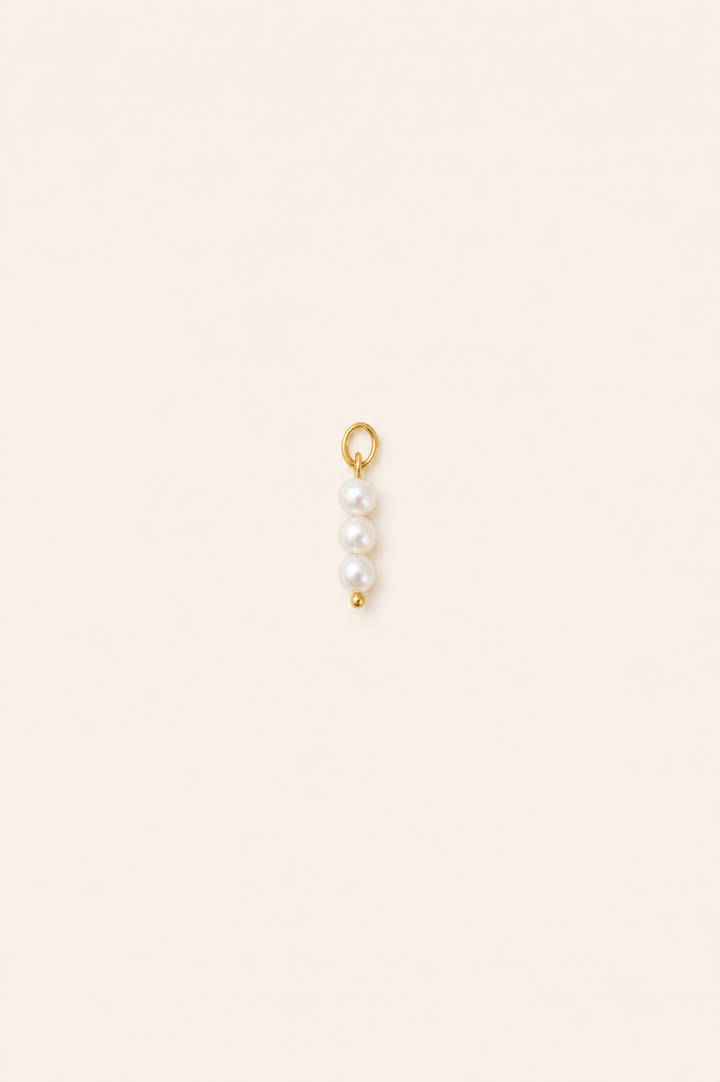 Triple Pearl Charm