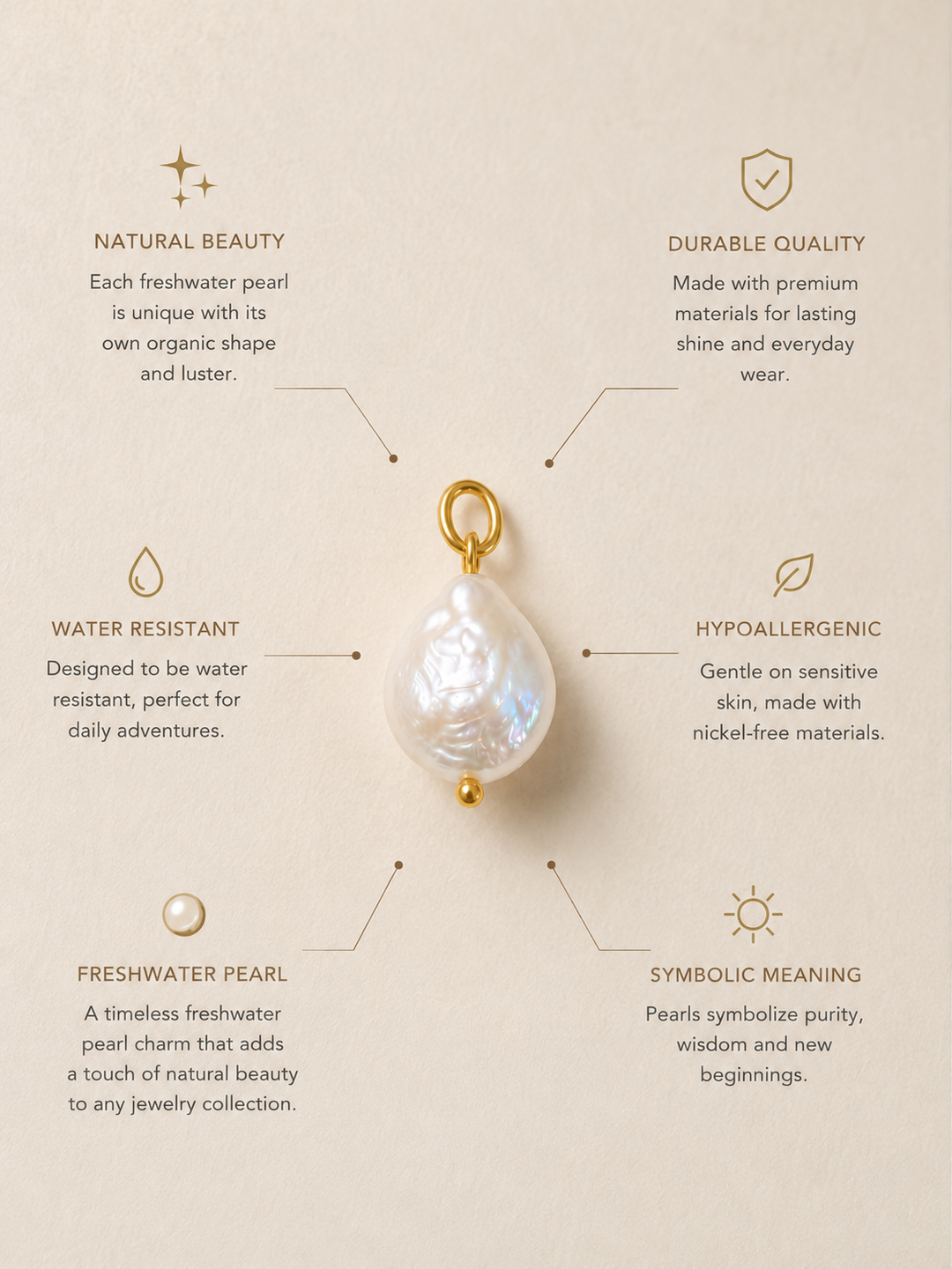 Freshwater Pearl Charm