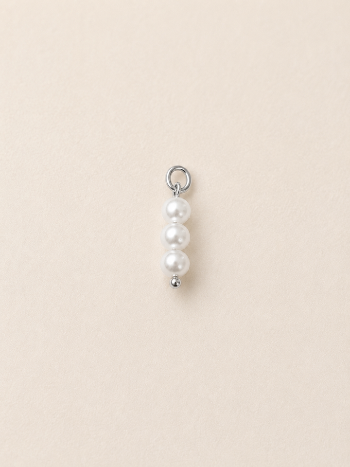 Triple Pearl Charm