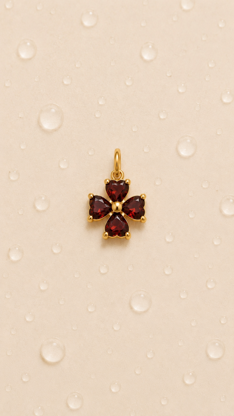 Noir Fleur Charm – Ruby